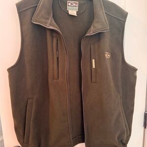 Drake Men's Dark Green Fleece Vest